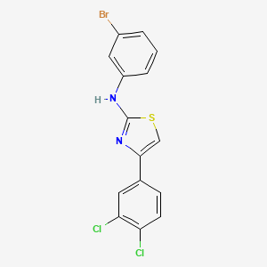 molecular formula C15H9BrCl2N2S B4288799 N-(3-bromophenyl)-4-(3,4-dichlorophenyl)-1,3-thiazol-2-amine CAS No. 67241-20-7