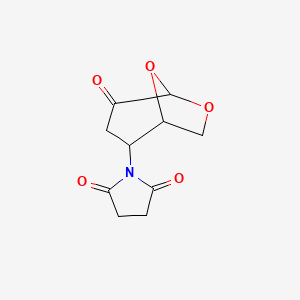 1-(4-oxo-6,8-dioxabicyclo[3.2.1]oct-2-yl)pyrrolidine-2,5-dione