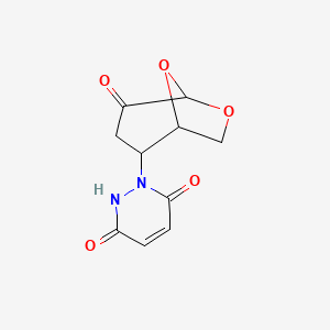 molecular formula C10H10N2O5 B4288823 1-(4-oxo-6,8-dioxabicyclo[3.2.1]oct-2-yl)-1,2-dihydropyridazine-3,6-dione 