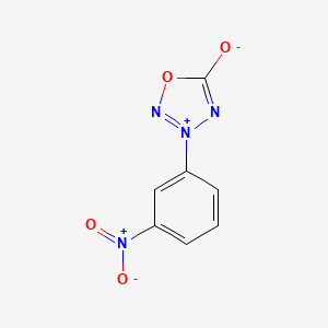 molecular formula C7H4N4O4 B4288847 3-(3-nitrophenyl)-1,2,3,4-oxatriazol-3-ium-5-olate 