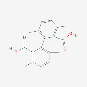 molecular formula C18H18O4 B428885 3,3',6,6'-Tetramethyl[1,1'-biphenyl]-2,2'-dicarboxylic acid 