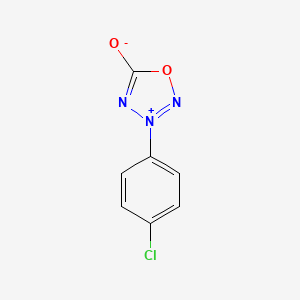 molecular formula C7H4ClN3O2 B4288855 3-(4-chlorophenyl)-1,2,3,4-oxatriazol-3-ium-5-olate 