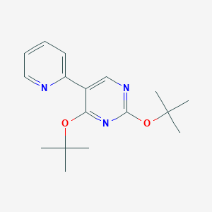 molecular formula C17H23N3O2 B428886 2,4-Ditert-butoxy-5-(2-pyridinyl)pyrimidine 