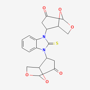 2,2'-(2-thioxo-1H-benzimidazole-1,3(2H)-diyl)bis(6,8-dioxabicyclo[3.2.1]octan-4-one)