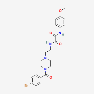 N-{2-[4-(4-bromobenzoyl)piperazin-1-yl]ethyl}-N'-(4-methoxyphenyl)ethanediamide