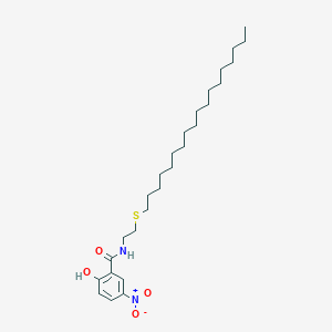 molecular formula C27H46N2O4S B4289161 2-hydroxy-5-nitro-N-[2-(octadecylthio)ethyl]benzamide 