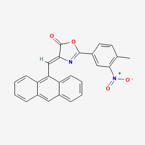 4-(9-anthrylmethylene)-2-(4-methyl-3-nitrophenyl)-1,3-oxazol-5(4H)-one