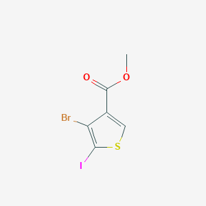 molecular formula C6H4BrIO2S B428920 4-溴-5-碘噻吩-3-甲酸甲酯 CAS No. 24647-84-5