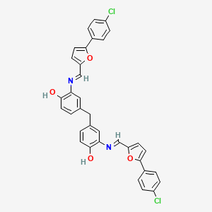 4,4'-methylenebis[2-({[5-(4-chlorophenyl)-2-furyl]methylene}amino)phenol]
