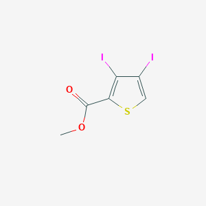molecular formula C6H4I2O2S B428922 Methyl 3,4-diiodothiophene-2-carboxylate 