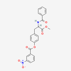 methyl N-benzoyl-O-(3-nitrobenzoyl)tyrosinate