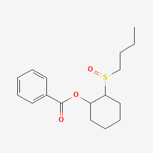 molecular formula C17H24O3S B4289270 2-(butylsulfinyl)cyclohexyl benzoate 
