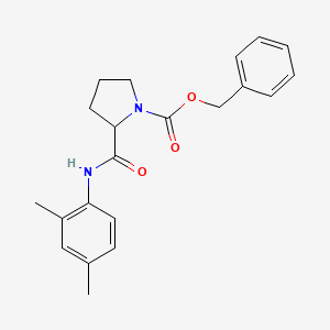 molecular formula C21H24N2O3 B4289282 benzyl 2-{[(2,4-dimethylphenyl)amino]carbonyl}pyrrolidine-1-carboxylate 