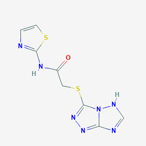 N-1,3-thiazol-2-yl-2-(7H-[1,2,4]triazolo[4,3-b][1,2,4]triazol-3-ylthio)acetamide