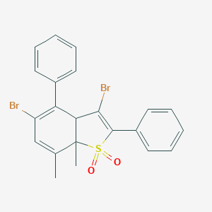 3,5-Dibromo-7,7a-dimethyl-2,4-diphenyl-3a,7a-dihydro-1-benzothiophene 1,1-dioxide