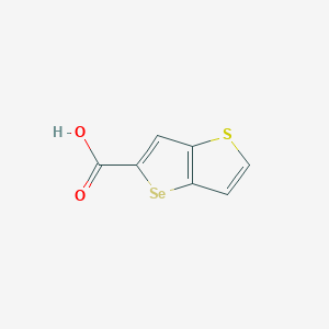 molecular formula C7H4O2SSe B428937 Selenopheno[3,2-b]thiophene-5-carboxylic acid 