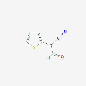 molecular formula C7H5NOS B428940 3-Oxo-2-(thiophen-2-yl)propanenitrile 