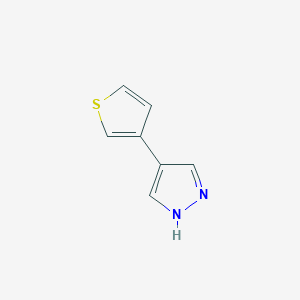 molecular formula C7H6N2S B428941 4-thien-3-yl-1H-pyrazole CAS No. 76153-71-4