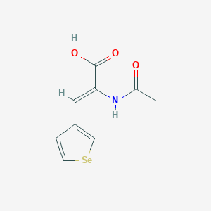 molecular formula C9H9NO3Se B428942 2-(Acetylamino)-3-selenophen-3-ylacrylic acid 