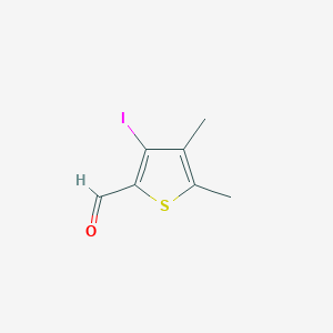molecular formula C7H7IOS B428944 3-Iodo-4,5-dimethylthiophene-2-carbaldehyde 
