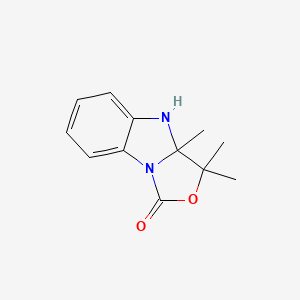 molecular formula C12H14N2O2 B4289470 3,3,3a-trimethyl-3a,4-dihydro-3H-[1,3]oxazolo[3,4-a]benzimidazol-1-one 