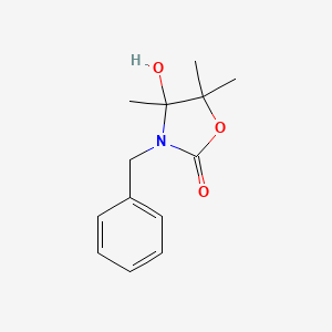 molecular formula C13H17NO3 B4289476 3-benzyl-4-hydroxy-4,5,5-trimethyl-1,3-oxazolidin-2-one 