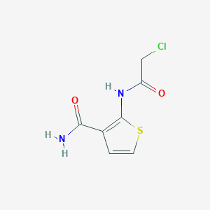 molecular formula C7H7ClN2O2S B428948 2-[(氯乙酰)氨基]噻吩-3-甲酰胺 CAS No. 610274-69-6