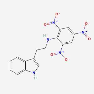 molecular formula C16H13N5O6 B4289495 N-[2-(1H-indol-3-yl)ethyl]-2,4,6-trinitroaniline 