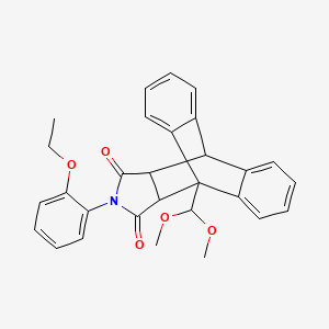 1-(dimethoxymethyl)-17-(2-ethoxyphenyl)-17-azapentacyclo[6.6.5.0~2,7~.0~9,14~.0~15,19~]nonadeca-2,4,6,9,11,13-hexaene-16,18-dione