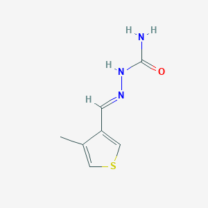 molecular formula C7H9N3OS B428951 4-Methylthiophene-3-carbaldehyde semicarbazone 