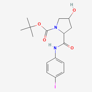 tert-butyl 4-hydroxy-2-{[(4-iodophenyl)amino]carbonyl}pyrrolidine-1-carboxylate