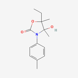 5-ethyl-4-hydroxy-4,5-dimethyl-3-(4-methylphenyl)-1,3-oxazolidin-2-one