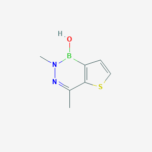 molecular formula C7H9BN2OS B428957 1-Hydroxy-2,4-dimethylthieno[3,2-d][1,2,3]diazaborinid-2-ium 