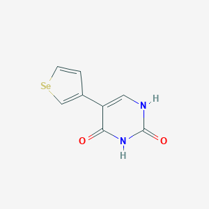 molecular formula C8H6N2O2Se B428960 5-selenophen-3-ylpyrimidine-2,4(1H,3H)-dione 