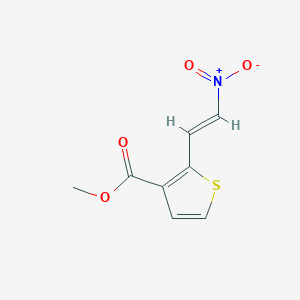 molecular formula C8H7NO4S B428967 Methyl 2-{2-nitrovinyl}-3-thiophenecarboxylate 
