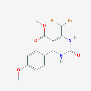 ethyl 6-(dibromomethyl)-4-(4-methoxyphenyl)-2-oxo-1,2,3,4-tetrahydropyrimidine-5-carboxylate