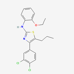 molecular formula C20H20Cl2N2OS B4289808 4-(3,4-dichlorophenyl)-N-(2-ethoxyphenyl)-5-propyl-1,3-thiazol-2-amine 