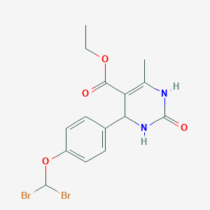 ethyl 4-[4-(dibromomethoxy)phenyl]-6-methyl-2-oxo-1,2,3,4-tetrahydropyrimidine-5-carboxylate