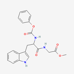 methyl N-(phenoxycarbonyl)tryptophylglycinate
