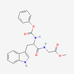 molecular formula C21H21N3O5 B4289824 methyl N-(phenoxycarbonyl)tryptophylglycinate 