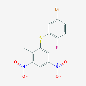 1-[(5-bromo-2-fluorophenyl)thio]-2-methyl-3,5-dinitrobenzene