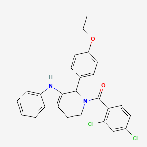 2-(2,4-dichlorobenzoyl)-1-(4-ethoxyphenyl)-2,3,4,9-tetrahydro-1H-beta-carboline