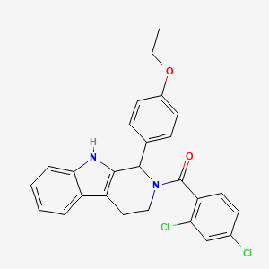 molecular formula C26H22Cl2N2O2 B4289850 2-(2,4-dichlorobenzoyl)-1-(4-ethoxyphenyl)-2,3,4,9-tetrahydro-1H-beta-carboline 