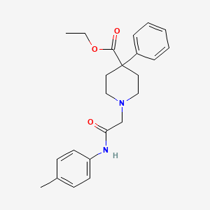 ethyl 1-{2-[(4-methylphenyl)amino]-2-oxoethyl}-4-phenylpiperidine-4-carboxylate