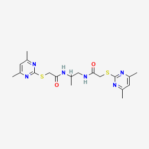 N,N'-propane-1,2-diylbis{2-[(4,6-dimethylpyrimidin-2-yl)thio]acetamide}