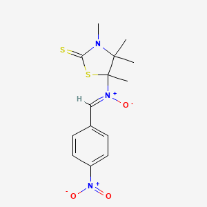 3,4,4,5-tetramethyl-5-[(4-nitrobenzylidene)(oxido)amino]-1,3-thiazolidine-2-thione