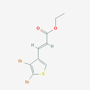 molecular formula C9H8Br2O2S B428994 Ethyl 3-(4,5-dibromo-3-thienyl)acrylate 
