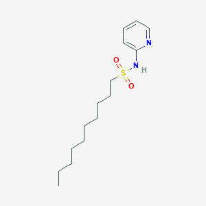 molecular formula C15H26N2O2S B4289941 N-pyridin-2-yldecane-1-sulfonamide 