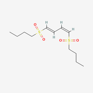 molecular formula C12H22O4S2 B4289942 1,4-bis(butylsulfonyl)buta-1,3-diene 