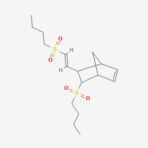 molecular formula C17H28O4S2 B4289950 5-(butylsulfonyl)-6-[2-(butylsulfonyl)vinyl]bicyclo[2.2.1]hept-2-ene 
